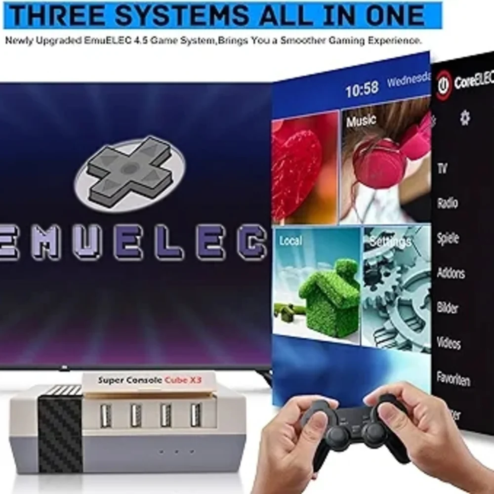 Super Console Cube X3 Retro Game -Gray